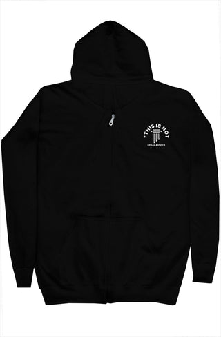 Space needs Lawyers zip hoody - *This is not legal advice