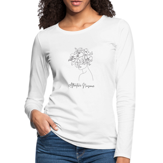 Attractive Nuisance Women's Premium Long Sleeve T-Shirt - white