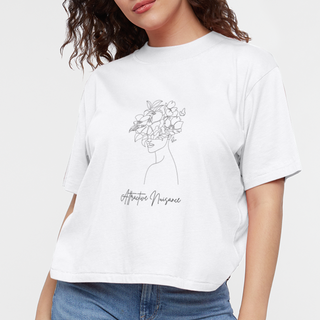 Attractive Nuisance Women's Boxy Tee - white