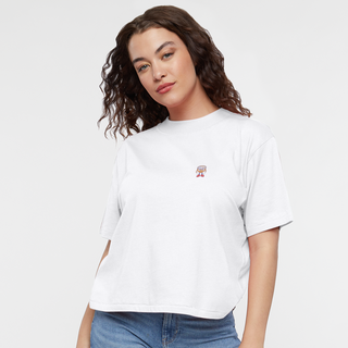 Super Crimes Women's Boxy Tee - white