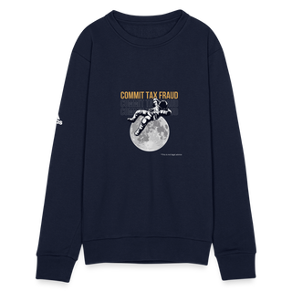 Commit Tax Fraud Adidas Unisex Fleece Crewneck Sweatshirt - french navy