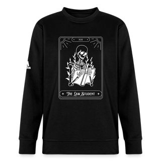 The Law Student Tarot Adidas Unisex Fleece Crewneck Sweatshirt - black