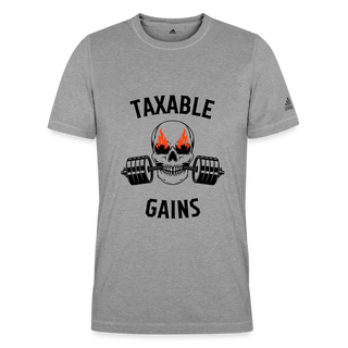 Taxable Gains Adidas Men's Recycled Performance T-Shirt - heather gray