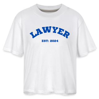 Lawyer Women's Boxy Tee - white