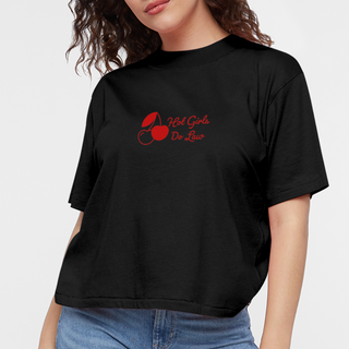 Hot Girls Do Law Women's Boxy Tee - black