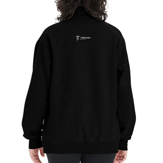 Hot Girls Do Law Champion Unisex 1/4 Zip Pullover Sweatshirt - black