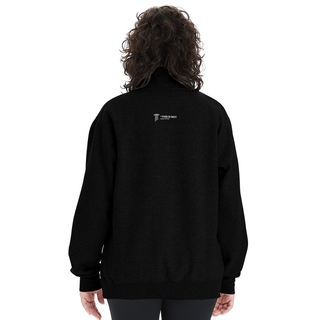 Hot Girls Do Law Champion Unisex 1/4 Zip Pullover Sweatshirt - black