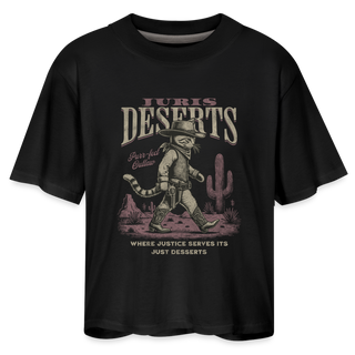 Juris Deserts Women's Boxy Tee - black