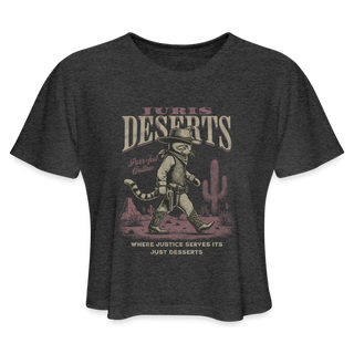 Juris Deserts Women's Cropped T-Shirt - deep heather