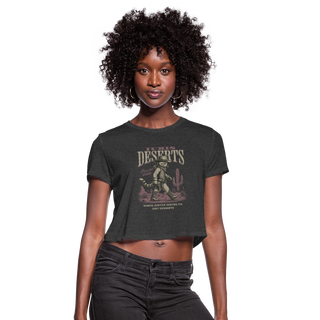 Juris Deserts Women's Cropped T-Shirt - deep heather