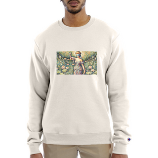 Dotted Justice Champion Unisex Powerblend Sweatshirt - Sand