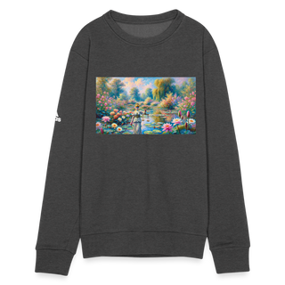 Justice in Bloom Adidas Unisex Fleece Crewneck Sweatshirt - charcoal grey