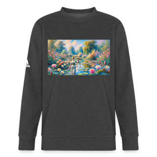 Justice in Bloom Adidas Unisex Fleece Crewneck Sweatshirt - charcoal grey