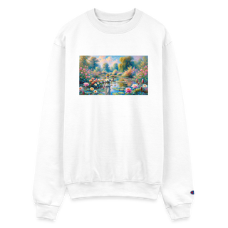 Justice in Bloom Champion Unisex Powerblend Sweatshirt - white