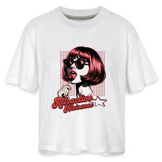 Attractive Nuisance Women's Boxy Tee - white