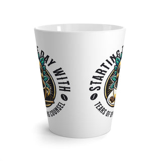 Starting the Day with Tears of Opposing Counsel Latte Mug - *This is not legal advice