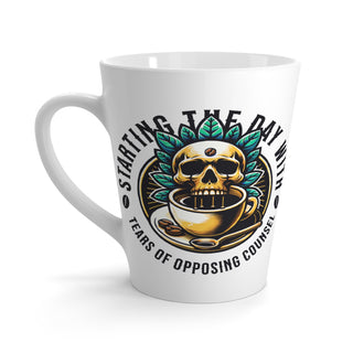 Starting the Day with Tears of Opposing Counsel Latte Mug - *This is not legal advice