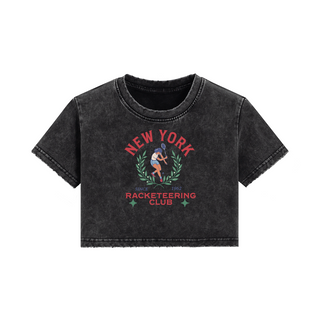 New York Racketeering Club Cropped Tee