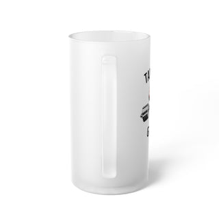 Taxable Gains Frosted Glass Beer Mug - *This is not legal advice