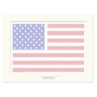 The Declaration of Independence Matted Print - *This is not legal advice