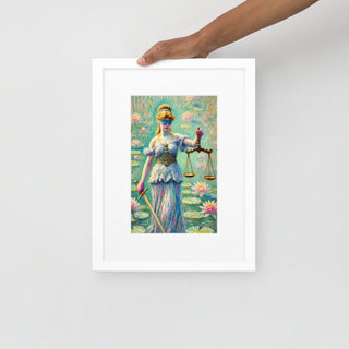 Themis Matte Paper Framed Poster With Mat - *This is not legal advice