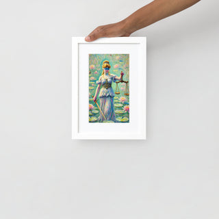 Themis Matte Paper Framed Poster With Mat - *This is not legal advice