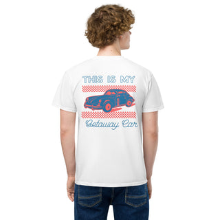 This is my Getaway Car Unisex garment - dyed pocket t-shirt - *This is not legal advice