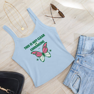 This is Not Clear and Convincing Women’s micro - rib tank top - *This is not legal advice
