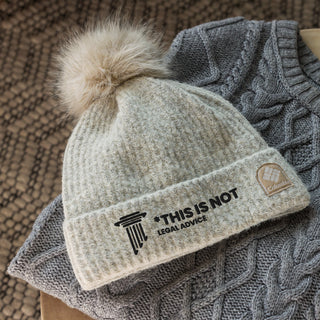 This is not Legal Advice Columbia pom - pom beanie - *This is not legal advice