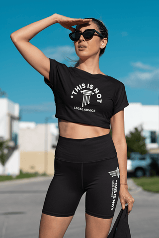 This is Not Legal Advice crop tee - *This is not legal advice