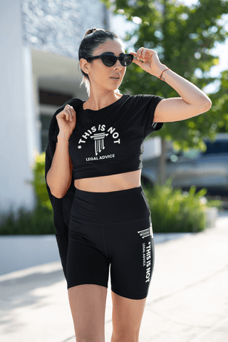 This is Not Legal Advice crop tee - *This is not legal advice