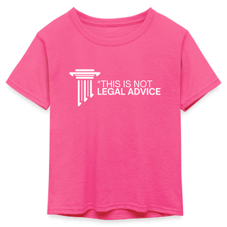 This is not legal advice Kids Neon T-Shirt - *This is not legal advice