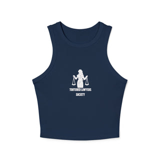 Tortured Lawyers Society Women's Micro Rib Racer Tank Top - *This is not legal advice