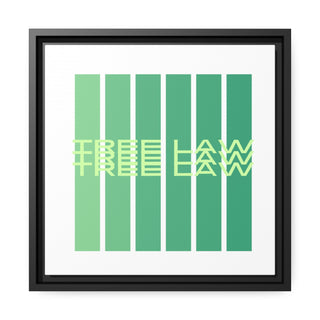 Tree Law Matte Canvas, Black Frame - *This is not legal advice