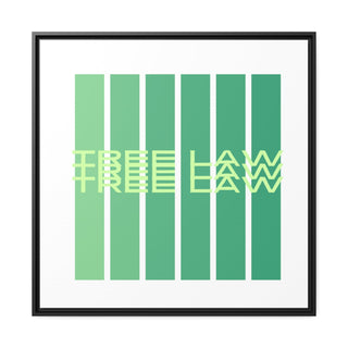 Tree Law Matte Canvas, Black Frame - *This is not legal advice