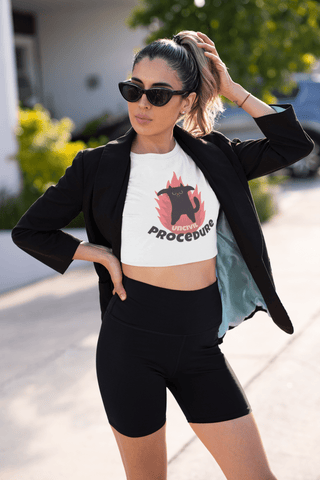 Uncivil Procedure crop tee - *This is not legal advice