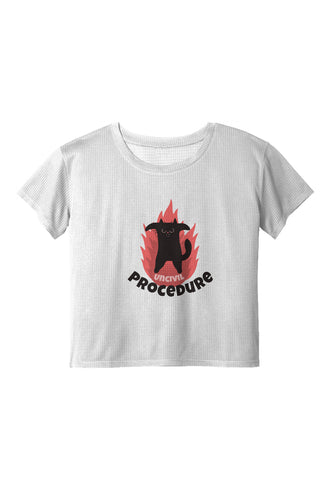 Uncivil Procedure Ladies Draft Crop Tee - *This is not legal advice