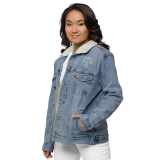 Unisex denim sherpa jacket - *This is not legal advice