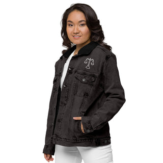 Unisex denim sherpa jacket - *This is not legal advice