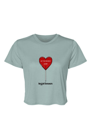 UR The Remedy 2 My Legal Issues Women’s Flowy Cropped Tee - *This is not legal advice