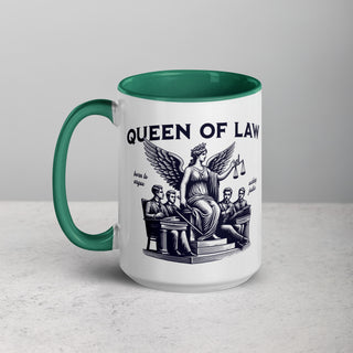 Queen of Law Mug with Color Inside