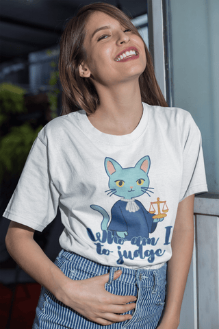 Who Am I to Judge? Crewneck T-Shirt - *This is not legal advice