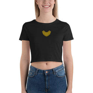 RBG Collar Embroidered Women’s Crop Tee