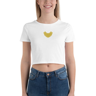 RBG Collar Embroidered Women’s Crop Tee