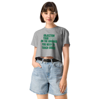 Touch Grass Women’s crop top