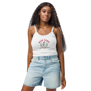 New York Racketeering Club Women’s micro-rib tank top