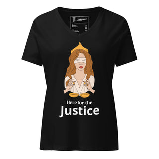 Here for the Justice Women’s relaxed v-neck t-shirt