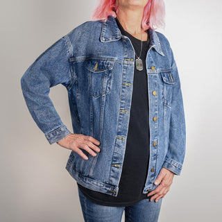 Your Honor Oversized Denim Jacket - *This is not legal advice