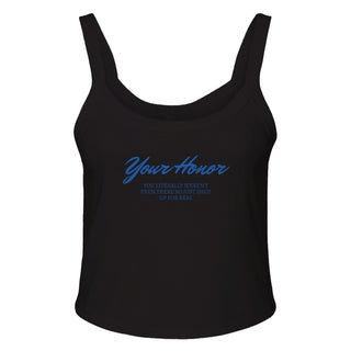 Your Honor Women's Micro Ribbed Scoop Tank - *This is not legal advice