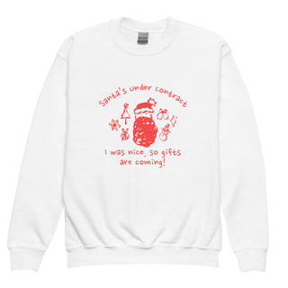 Santa's Under Contract Youth crewneck sweatshirt